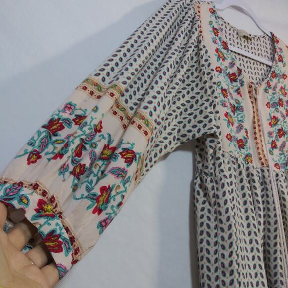 Marabelle Boho Tassel Tie Light Weight Dress Size M - Picture 4 of 8